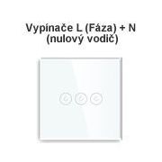 Vypínače L (Fáza) + N (nulový vodič) Vypínače L (Fáza) + N (nulový vodič)