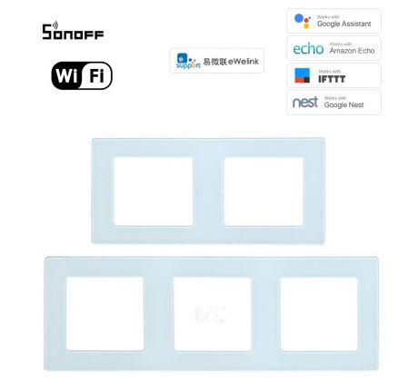 eWelink RÁMČEK pre WiFi inteligentná zásuvka sklenená S16A + Bluetooth