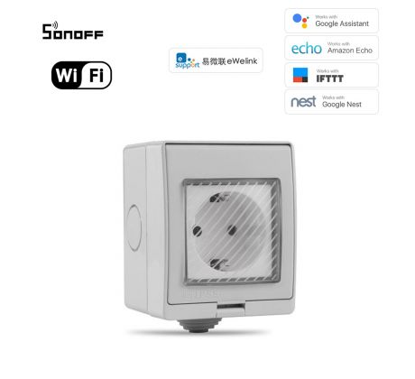 Inteligentná wifi vode-odolná zásuvka IP55 PS-16
