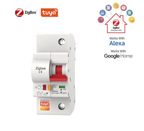 ZigBee WiFi inteligentný Istič 1P 10A