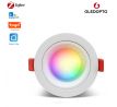 Gledopto GL-D-006P Zigbee Pro (Zigbee 3.0 + RF prijímač) inteligentné vstavané LED stropné svietidlo (550 lumenov. IP54), s bielym rámom