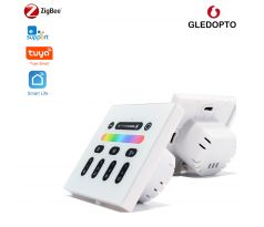 GLEDOPTO GL-W-001 4-zónový LED RF bezdrôtový nástenný panel (pre ovládače Gledopto Pro LED), prevádzkový z 230 V AC